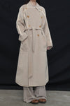 Mutedance 24 Autumn and Winter Double Breasted Lapel Jacket MD-MD24FW03-SAND